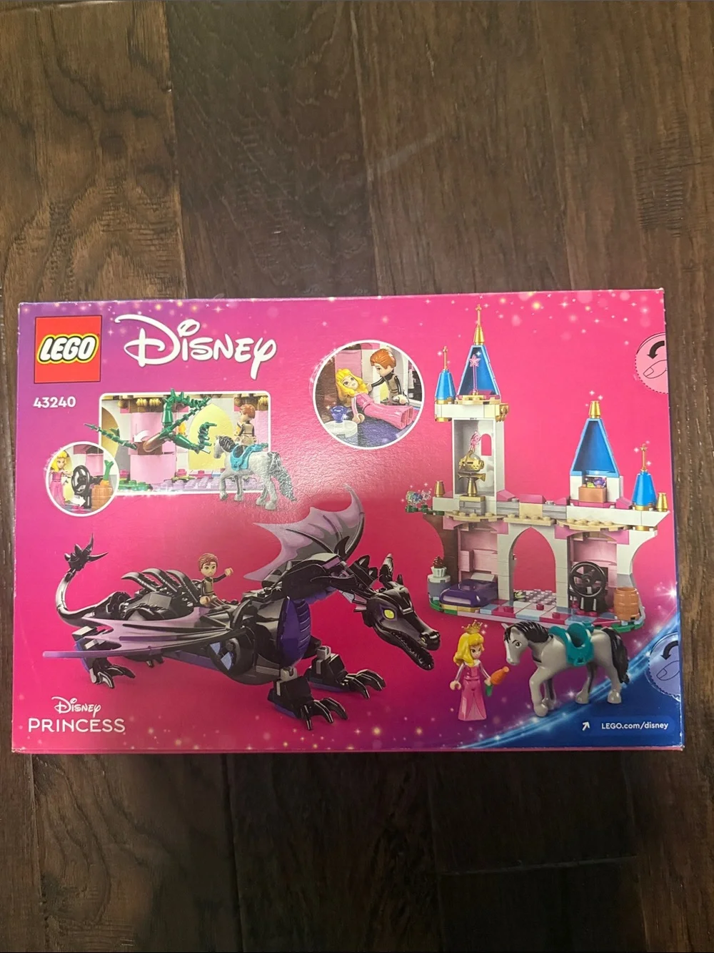 LEGO Disney Princess Castle & Dragoni Set - Pink, Purple, Blue, White
